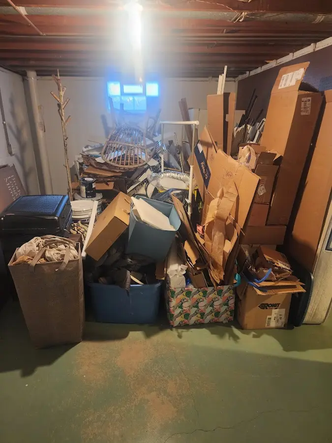 Roll-off dumpster container at job site for Construction Dumpster Rental in Crofton